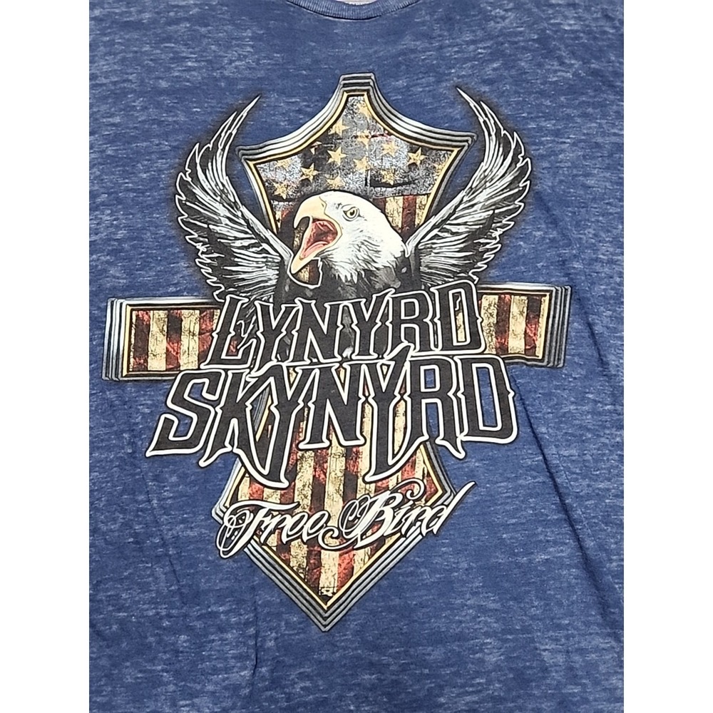 Lynyrd Skynyrd Free‎ Bird Blue Heather Graphic T-Shirt Live Nation Mens XL